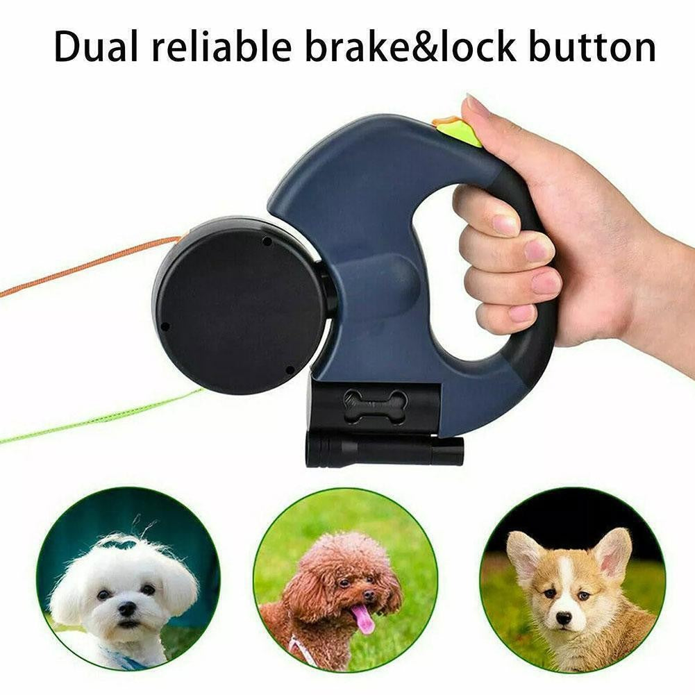 Einziehbare Leine, Doppelt Verwickelt, Dual Doggie 2 Dog, 50 Pfund Für Haustier`