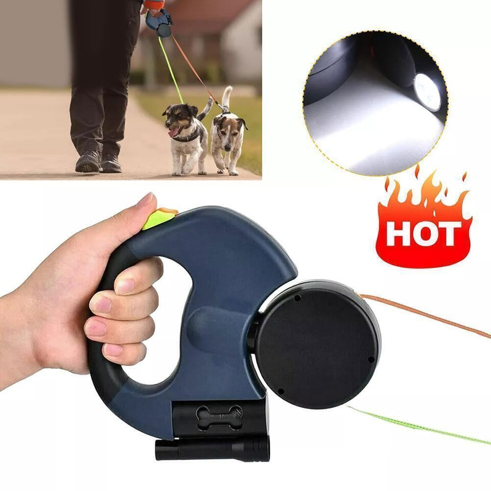 Einziehbare Leine, Doppelt Verwickelt, Dual Doggie 2 Dog, 50 Pfund Für Haustier`