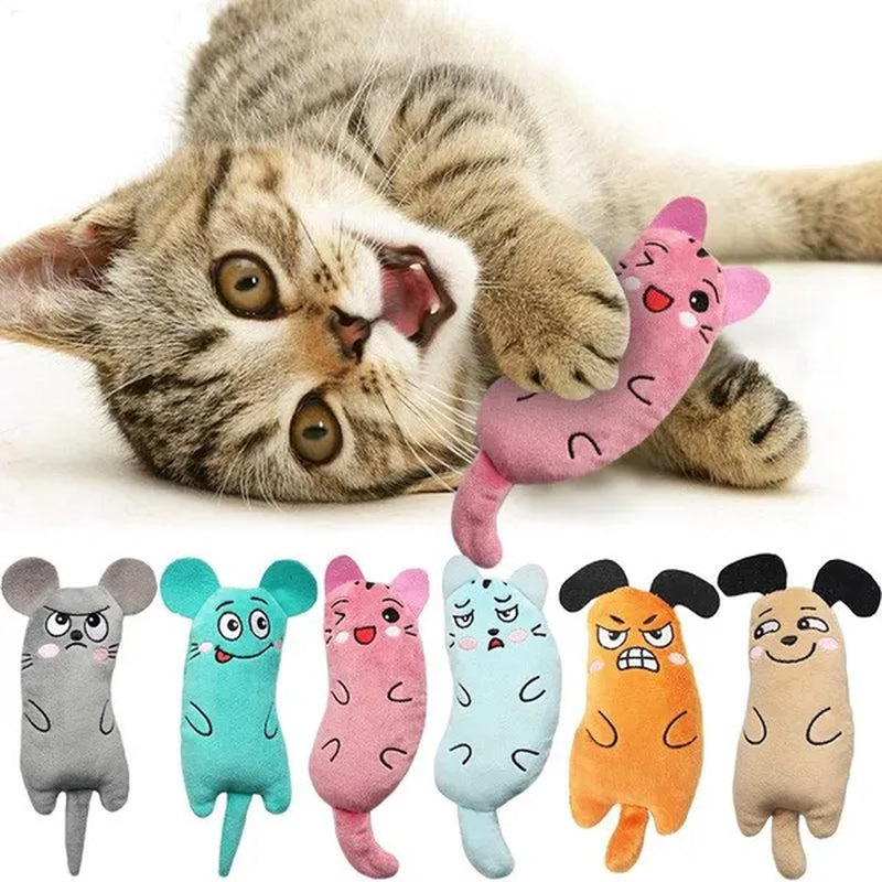 Pet Plush Toys Cat Chew Toys Cat Interactive Toys Kitten Catnip Toys Cat Teeth Cleaning Supplies