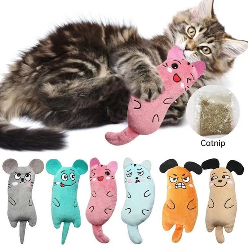 Pet Plush Toys Cat Chew Toys Cat Interactive Toys Kitten Catnip Toys Cat Teeth Cleaning Supplies